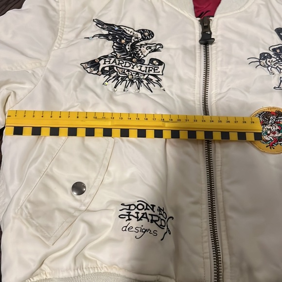 Ed hardy bomber jacket sz XS - Picture 13 of 16